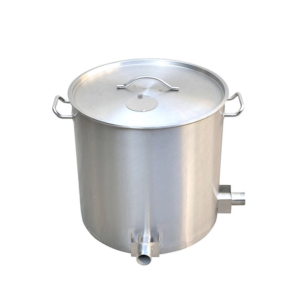 50cm双球阀304不锈钢汤桶(带盖)